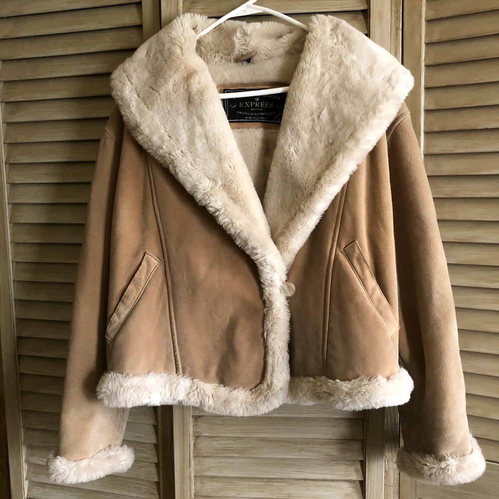 Express leather jacket size S
